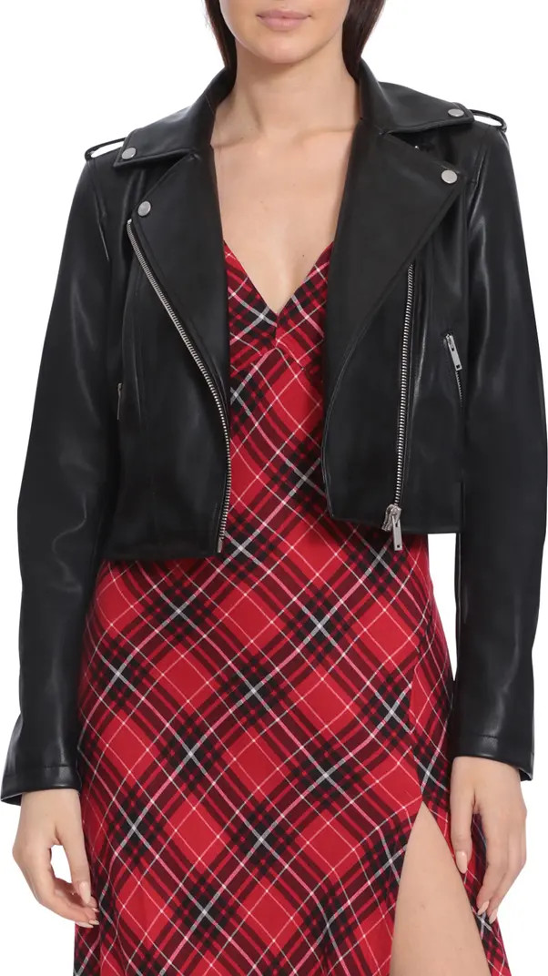 Avec Les Filles Crop Faux Leather Jacket | Nordstromrack | Nordstrom Rack