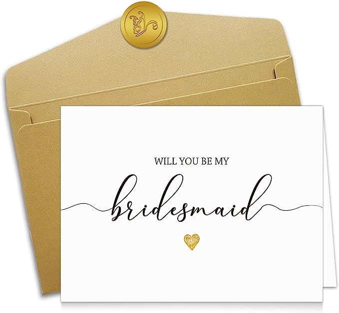 Spercy 11 Bridesmaid Proposal Cards with Envelope, 8 Will You Be My Bridesmaid, 2 Will You Be My ... | Amazon (US)
