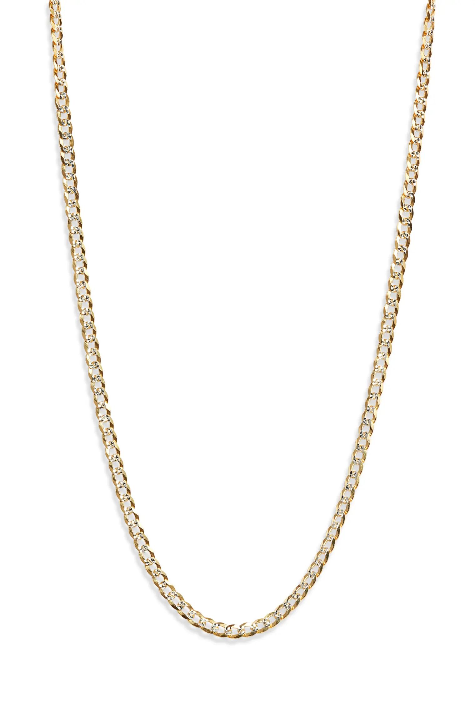 Two-Tone Curb Chain Necklace | Nordstrom
