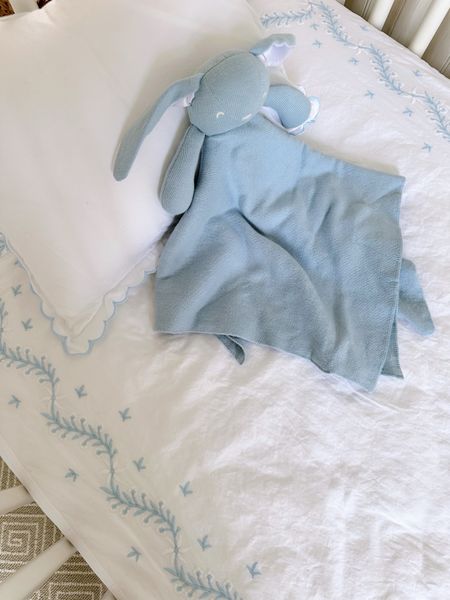 One of my favorite children’s brands, Little English, launched bedding and it is absolutely adorable! I scooped up the crib sheet, crib skirt, and baby pillow in the gorgeous sky blue color but it all also comes in a blush pink and a meadow green. Also, how sweet is this lovie for a baby? This crib bedding makes for the most beautiful baby shower gift and should be on every baby registry! It looks stunning in our nursery 💙 

#LTKhome #LTKbump #LTKbaby
