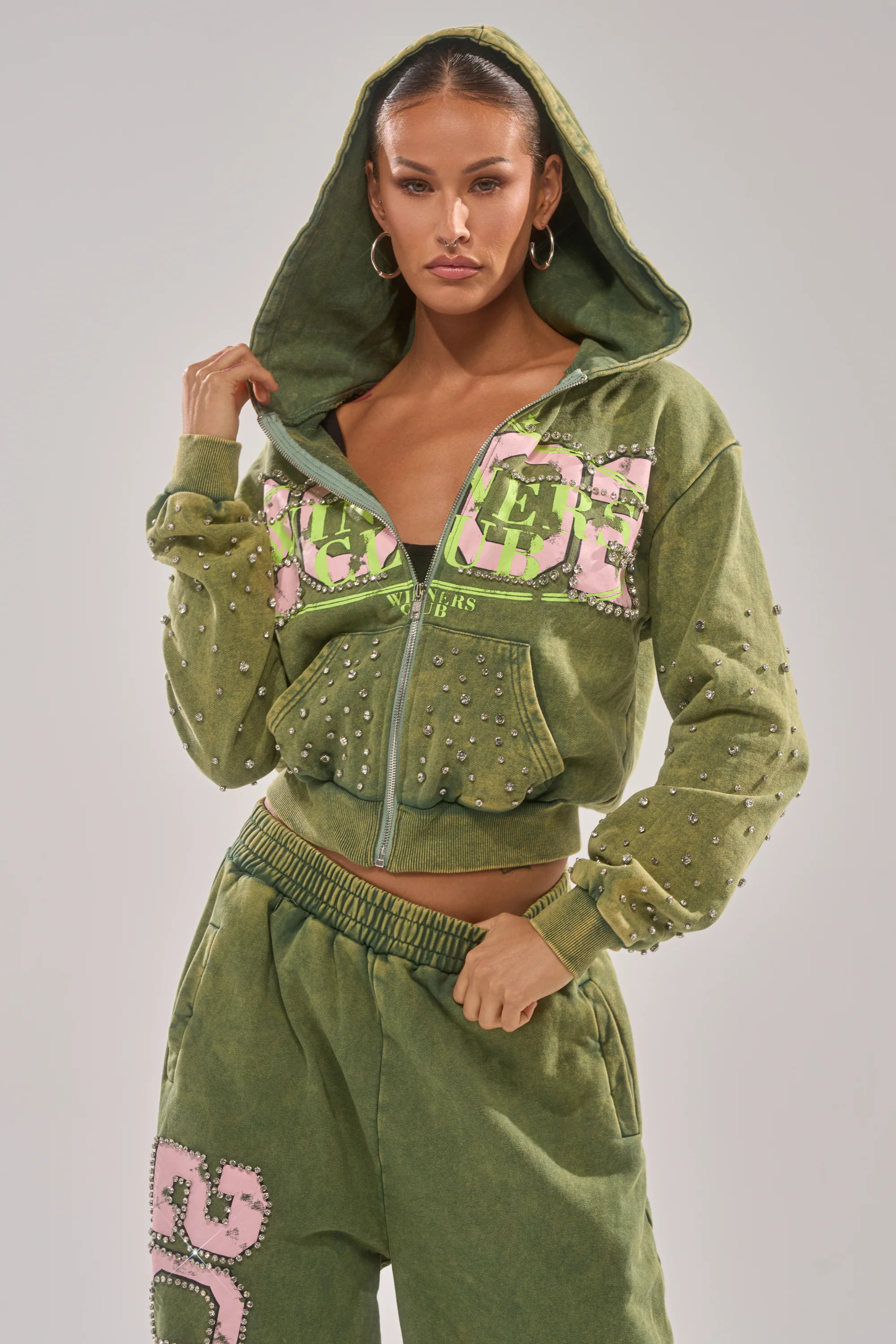 WINNERS CLUB ZIP UP SWEATSHIRT | AKIRA