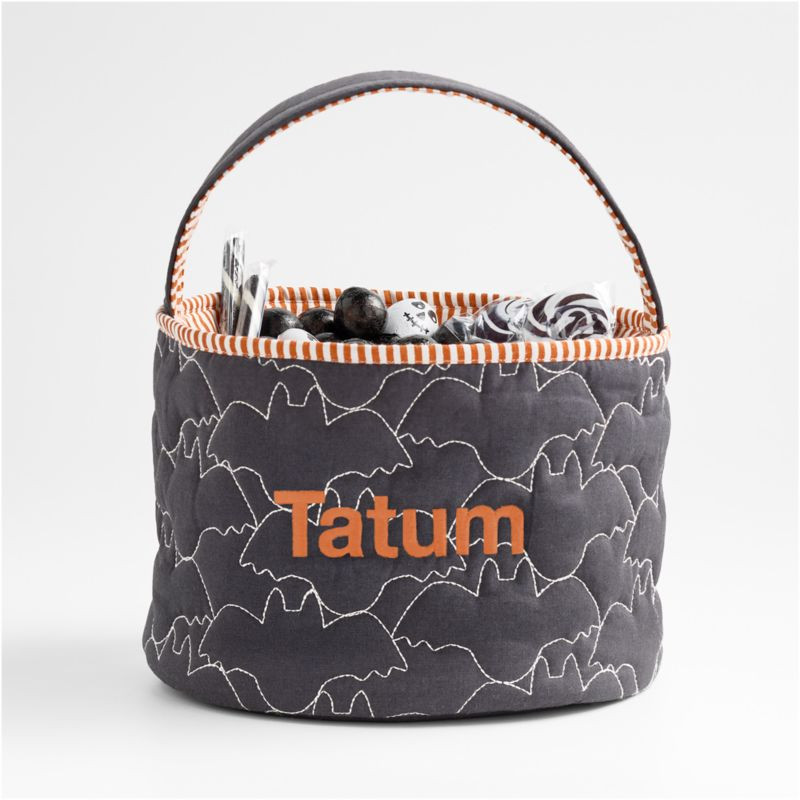 Black Bat Halloween Kids Treat Bag by Joan Anderson + Reviews | Crate & Kids | Crate & Barrel