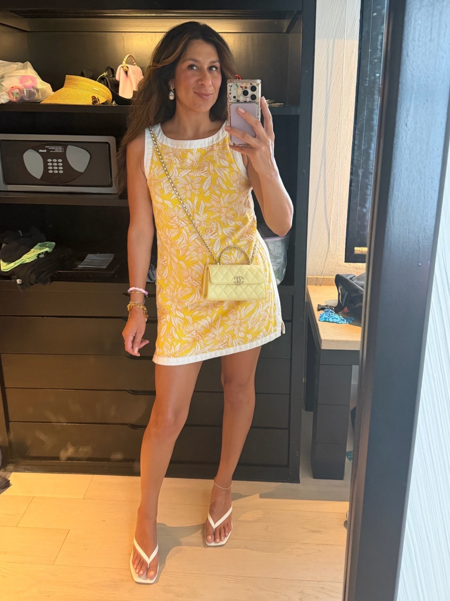 What I wore in Maldives. Love this bright yellow Chanel! 

#FashionphileFind 
#FashionphilePartner
@Fashionphile

#LTKootd #LTKOver40 #LTKTravel
