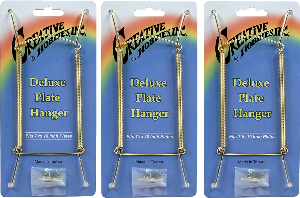 Creative Hobbies® Deluxe Plate Display Hangers, Spring Style - Assembled & Ready to Use - Holds ... | Amazon (US)