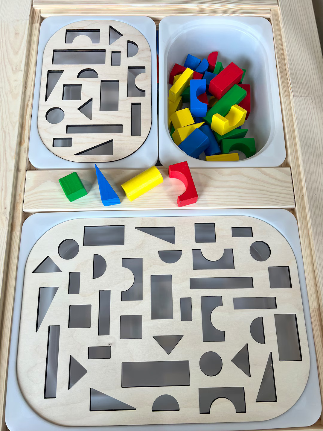 FLISAT Blocks Insert for TROFAST Bin Sensory Bin Insert - Etsy | Etsy (US)