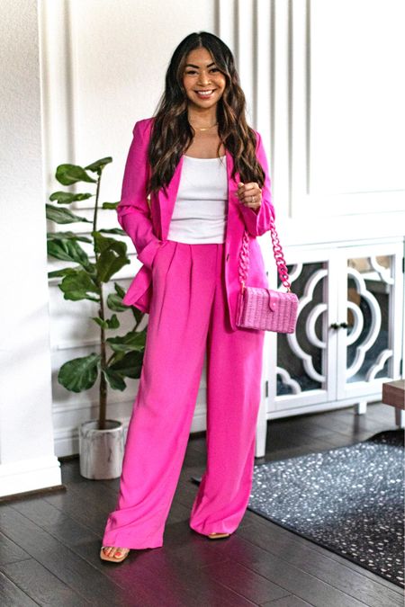 Target spring style 💗

Pink set outfit, pink pants, pink tailored pants, spring outfit, spring workwear 

#LTKSeasonal #LTKworkwear #LTKstyletip