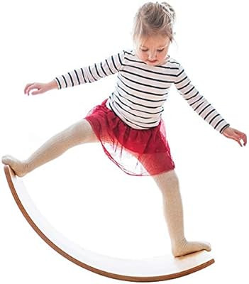Wooden Wobble Balance Board, Gentle Monster 35 Inch Rocker Board Natural Wood, Kids Toddler Open ... | Amazon (US)