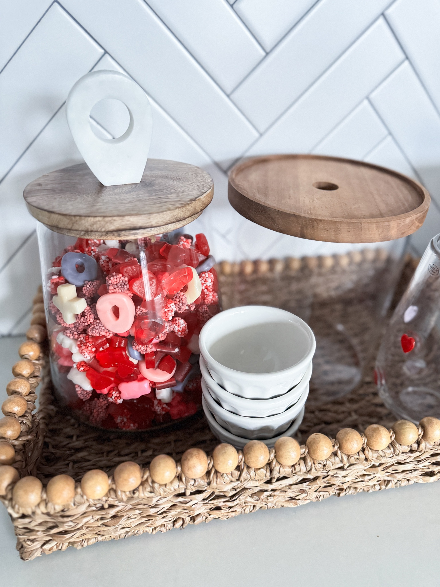 Valentine’s Day candy salad — my little sweet treat to get me through the day. 

#and321 

Candy Salad - Glass Canister - Food Storage - Latte Bowls - Anthropologie 

#LTKHome #LTKSeasonal #LTKFamily