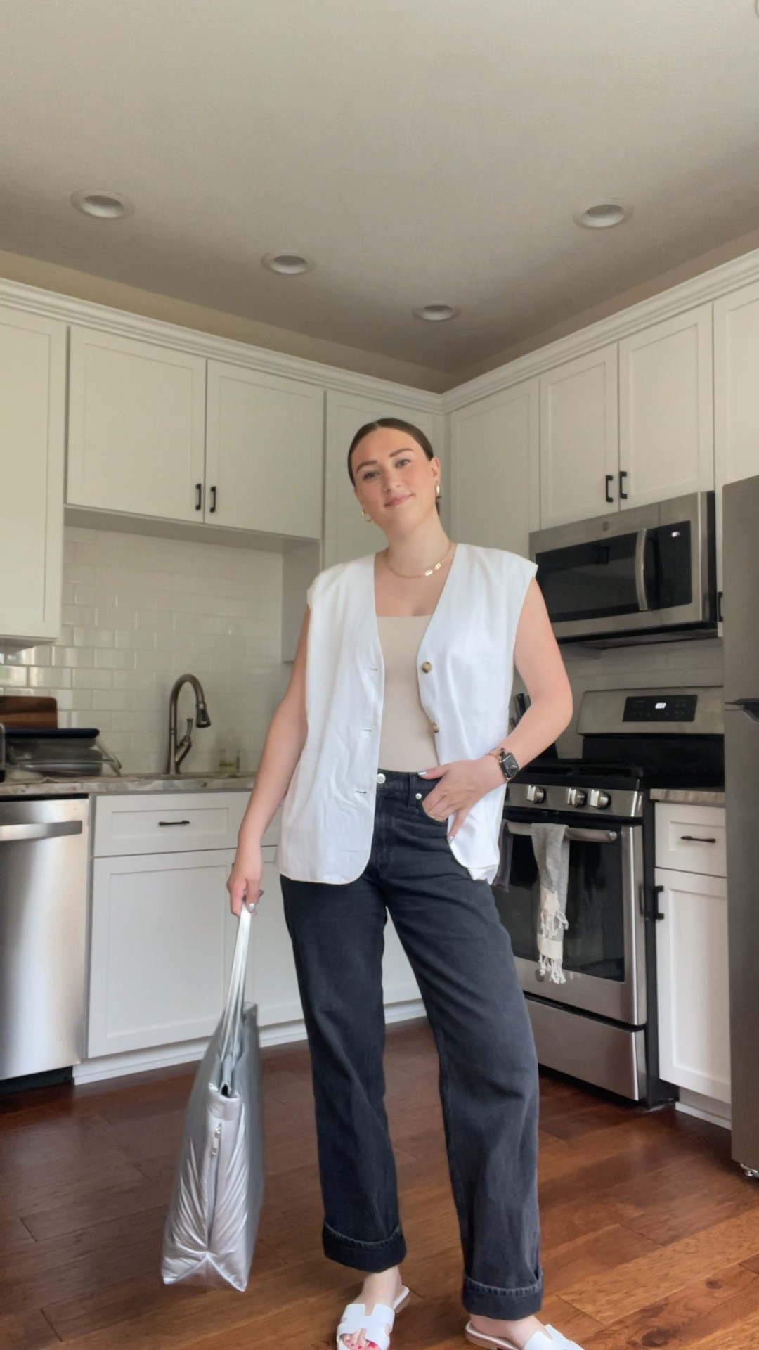 work ootd 🤍 my vest is from a Cinncinati boutique called the Native One, but I linked similar! 

#LTKSeasonal #LTKfit #LTKFind