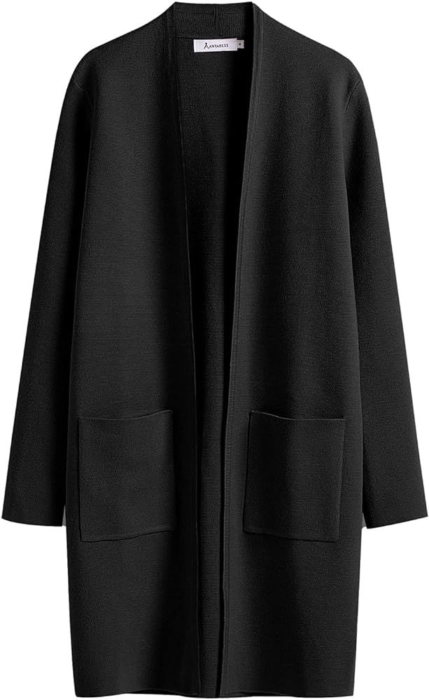 Cardigan Sweater for Women Casual 2023 Fall Winter Fashion Coat Long Sleeve Open Front Knit Coati... | Amazon (US)