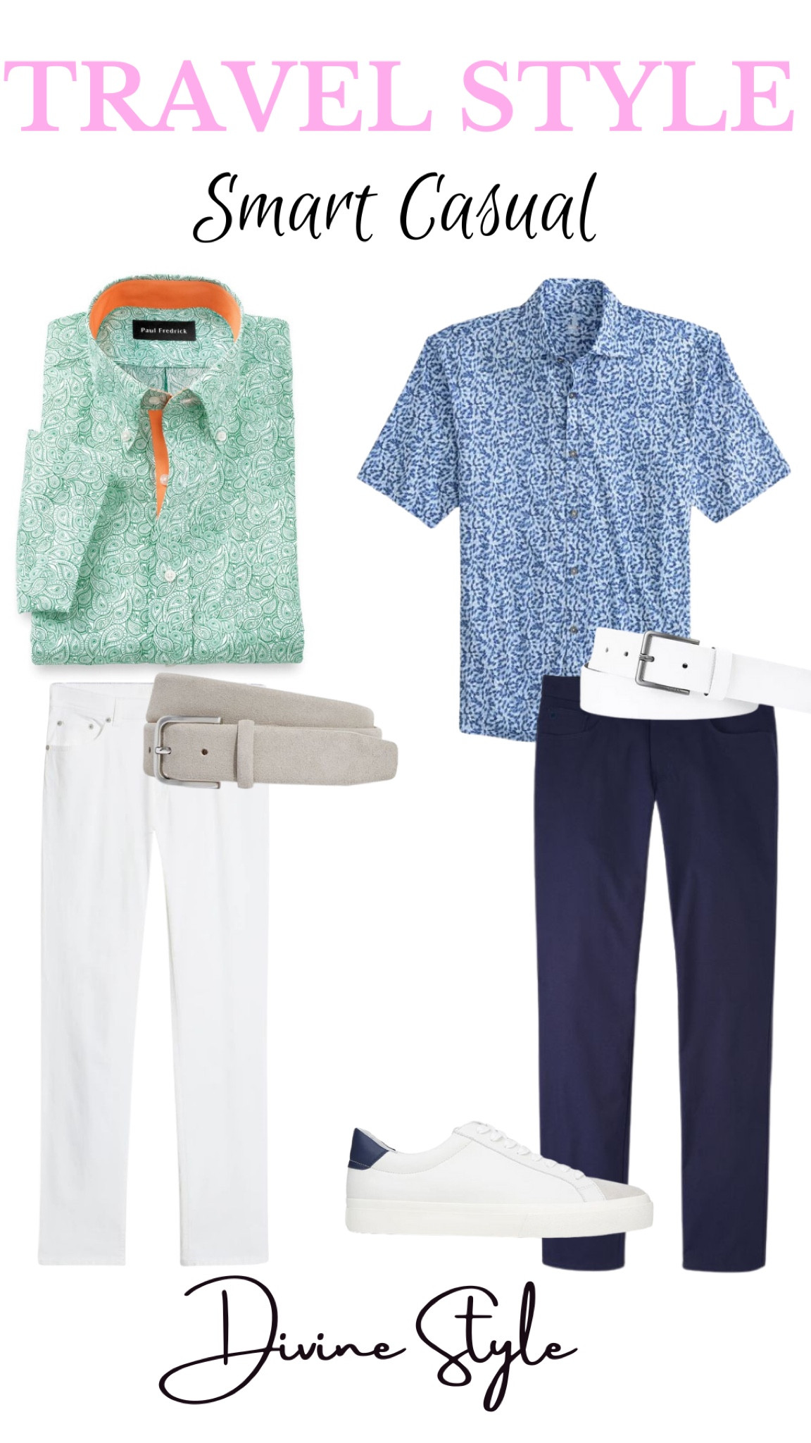 Travel in style looking stylish and put together perfect gif when you step off the plane in a print casual shirt + 5 pocket pants.

#LTKtravel #LTKmens #LTKxNSale