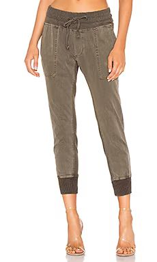 James Perse Contrast Sweatpants in Army Green Pigment from Revolve.com | Revolve Clothing (Global)