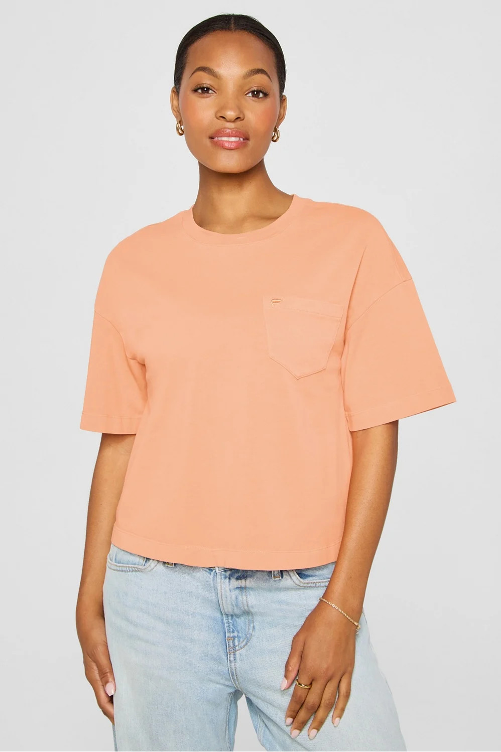 Heavy Cotton Pocket Tee | Fabletics