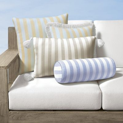 Riviera Stripe Indoor/Outdoor Pillow | Frontgate
