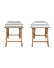 set of 2 20.5x25.5 cora backless counter stools | TJ Maxx