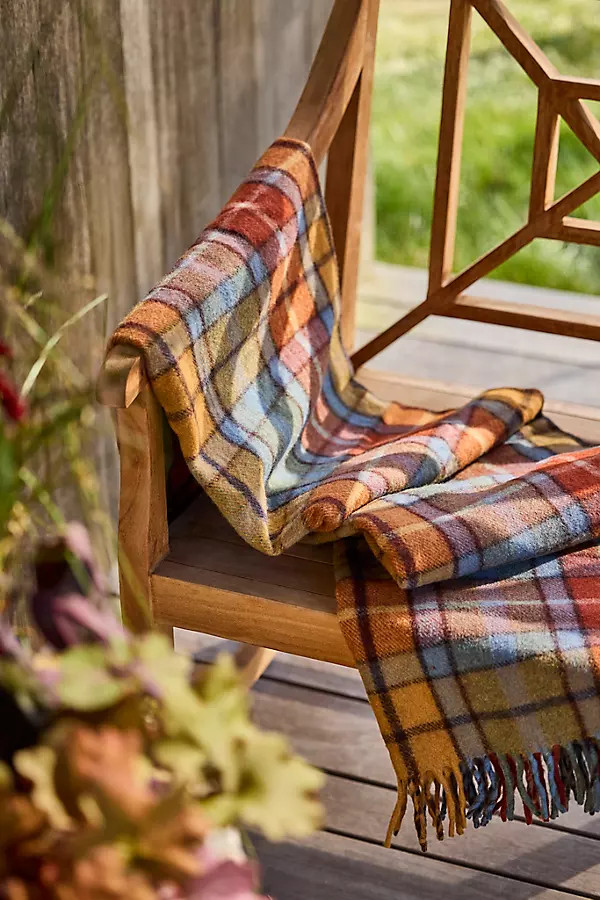 Antique Tartan Recycled Wool Throw | Anthropologie (US)