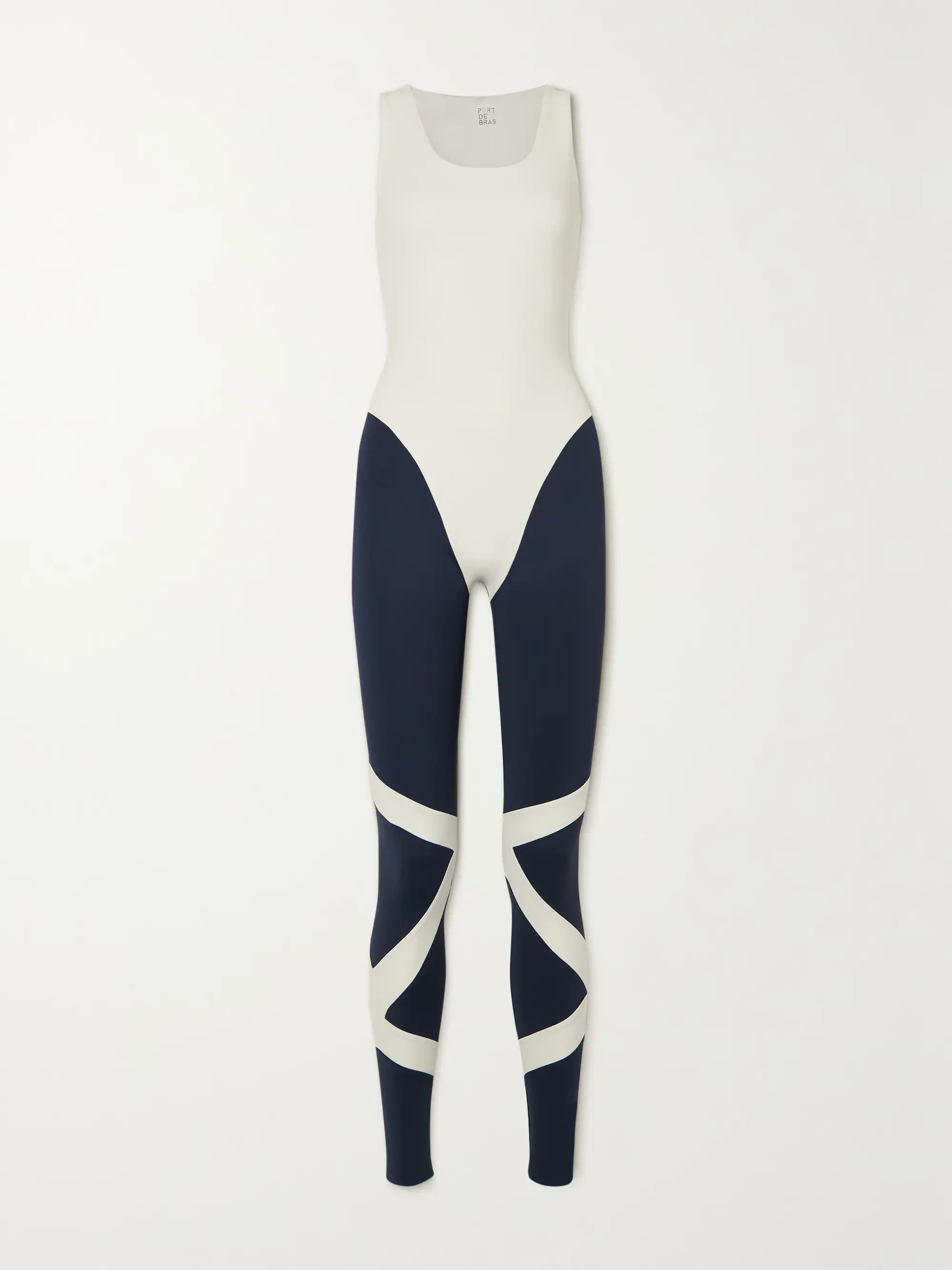 Cindy Jumpsuit aus zweifarbigem Stretch-Jersey | NET-A-PORTER (UK & EU)