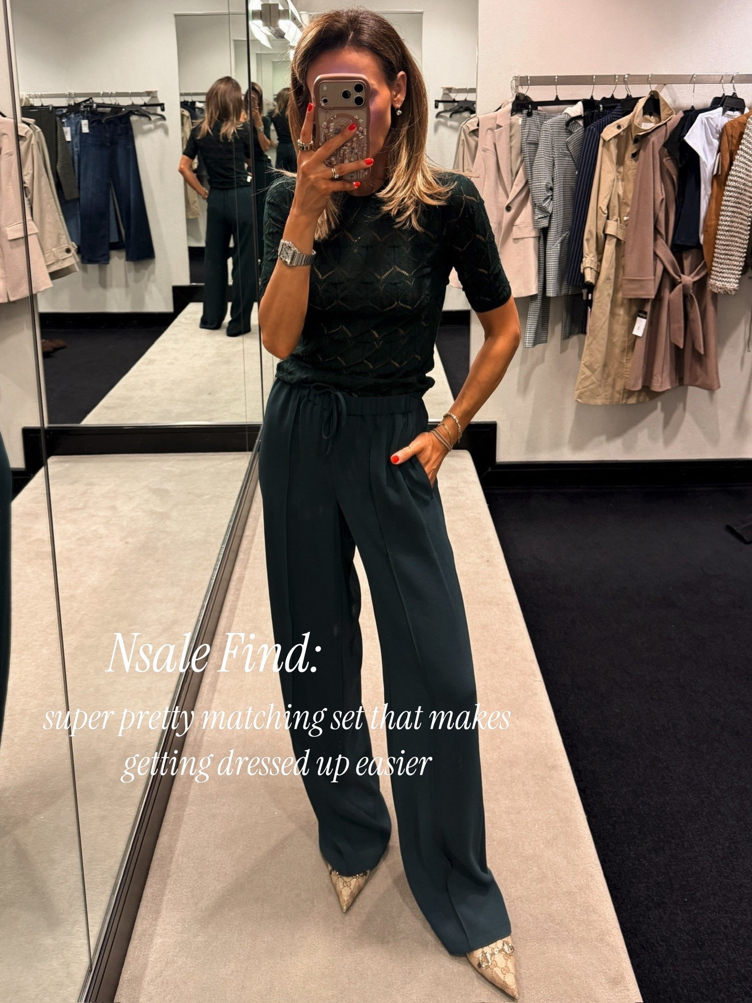 Nordstrom sale find: Love this little matching set, beautiful worn together or separate, another great office look as well #nsale

#LTKSaleAlert #LTKSeasonal #LTKgrwm