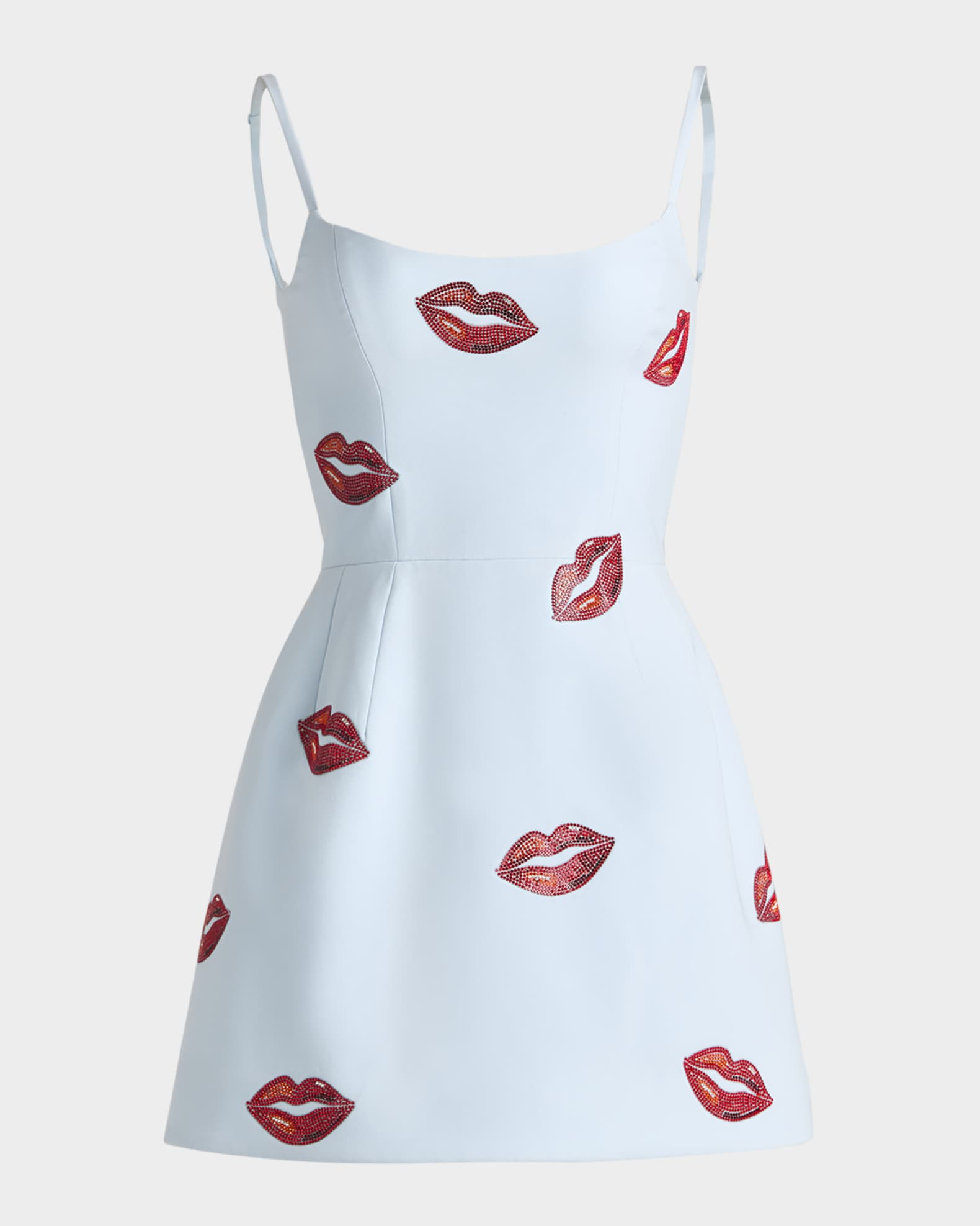 Exclusive Yasmin Rhinestone Kiss Mini Dress | Neiman Marcus