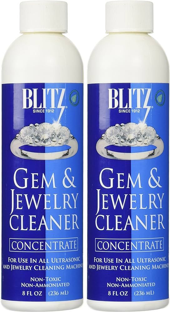 Blitz 653 Gem & Jewelry Non-Toxic Cleaner Concentrate for use in Cleaning Machines, 8 Ounces, 2-P... | Amazon (US)
