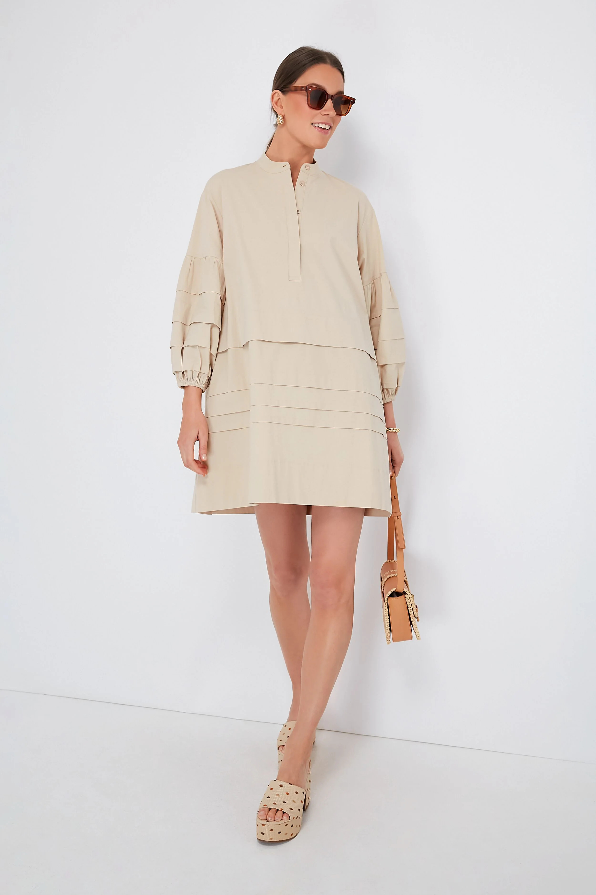 Khaki Chelsea Dress | Tuckernuck (US)