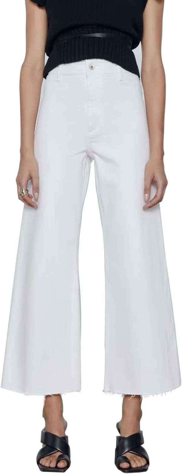 Women's Wide Leg Jeans High Waisted Stretchy Trendy Casual Versatile Work Denim Pants Trousers 20... | Amazon (US)