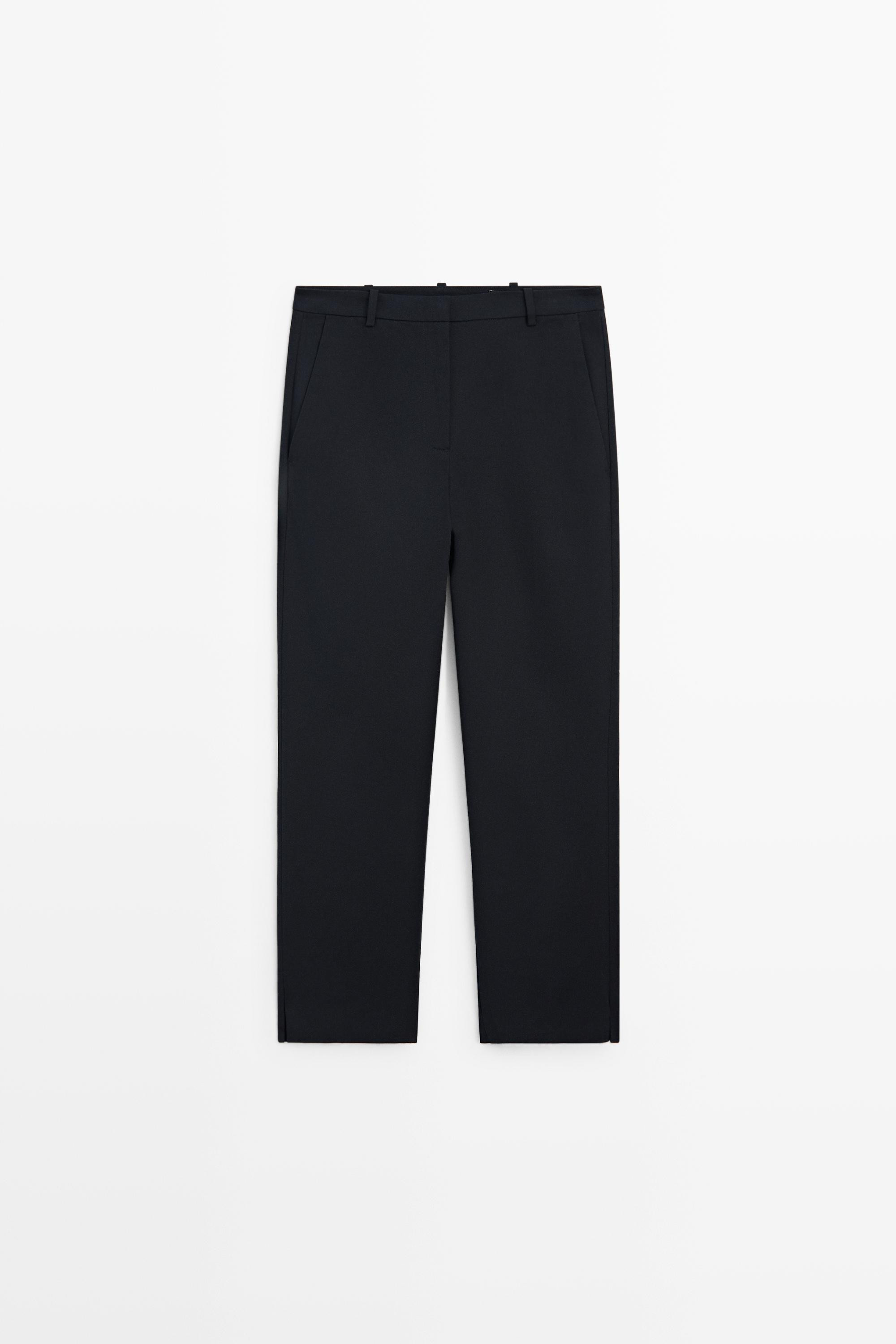 Straight stretch trousers | Massimo Dutti UK