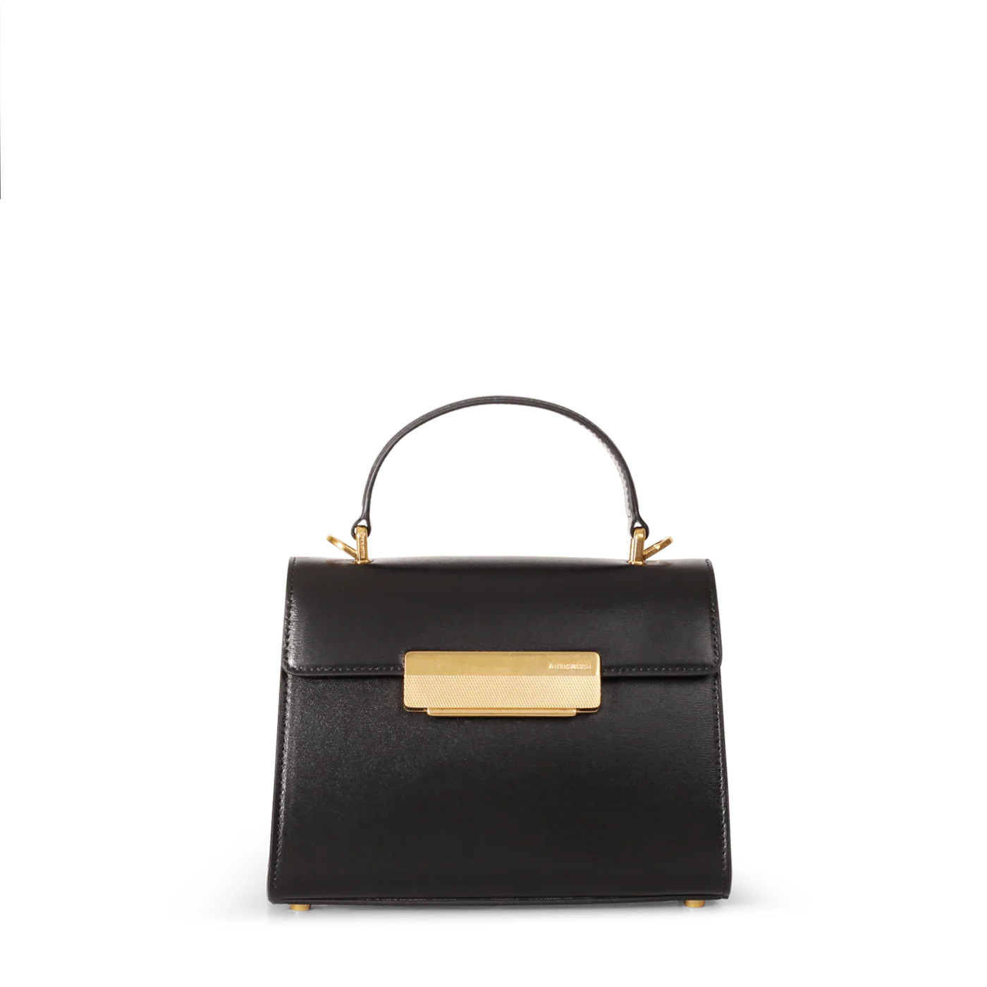 Mini Capucine Gold Edition - Black Box Leather | ATELIERS AUGUSTE