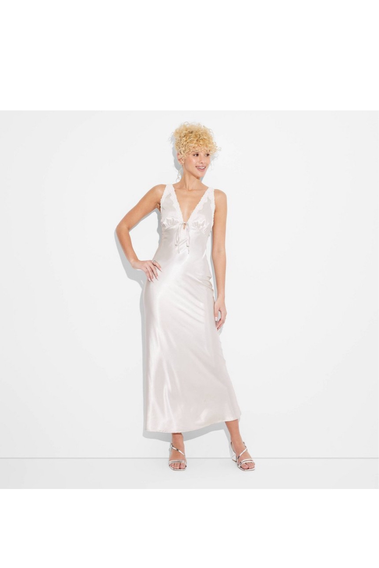 Just found the same dress in white!! For all my bridal girlies on sale for $24!!!!