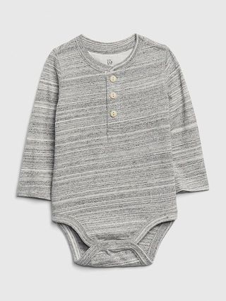 Baby Henley Long Sleeve Bodysuit | Gap (US)