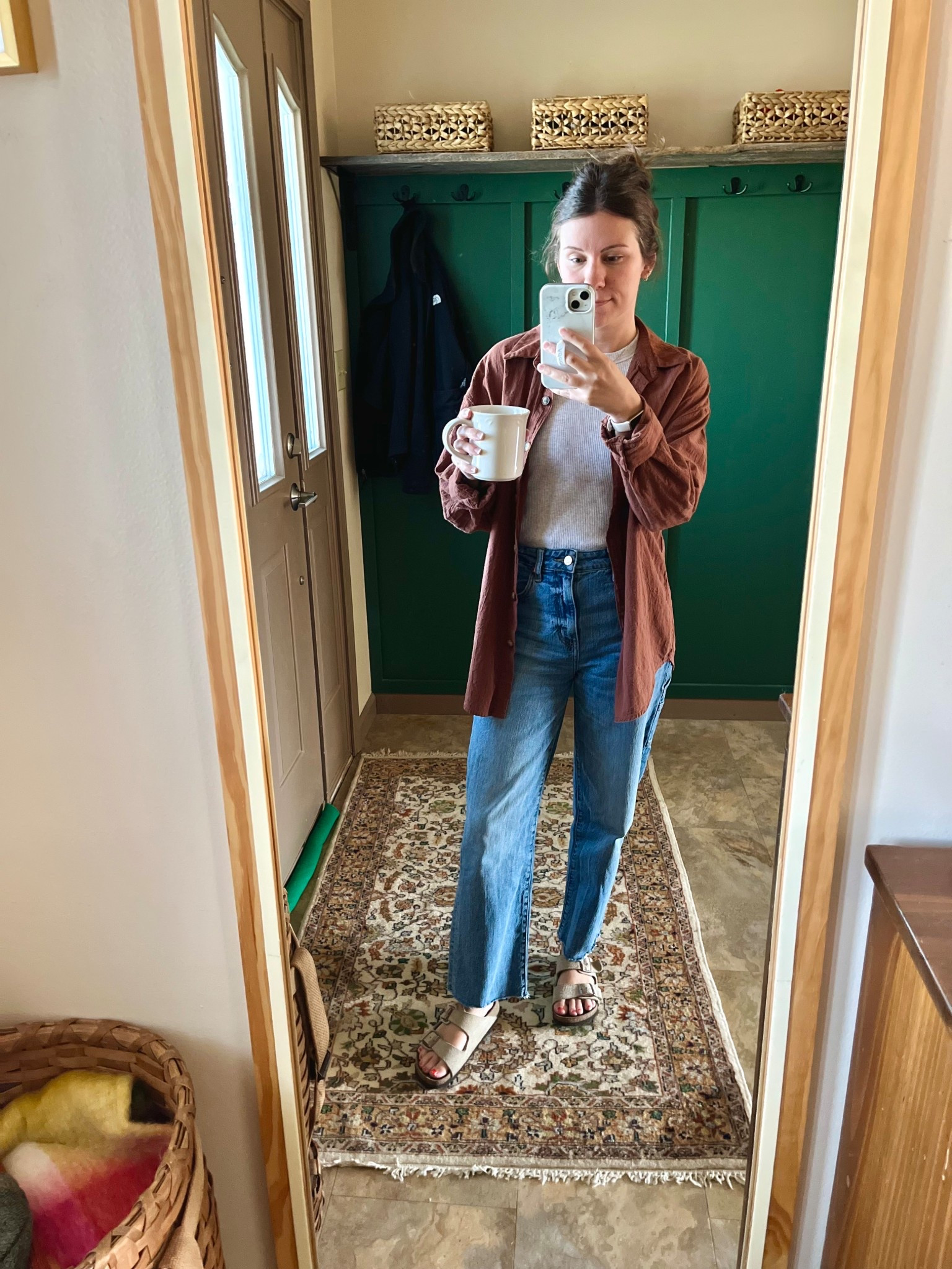 My jeans and button up are older and sold out—linked similar! My tank is size small. My sandals are size 36.

#LTKPetite #LTKootd #LTKgrwm