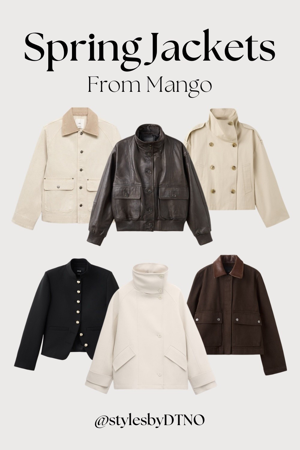 The best neutral spring jackets at Mango (scroll below for more options)

Tags: New Arrivals, Spring Fashion, Best Sellers, Back In Stock, Stylist Picks, Fashion Finds 2026, Barn Jacket, Cropped Trench Coat, Leather Jacket, Funnel Neck Jacket, Sale Alert,

#LTKootd #LTKSeasonal #LTKSaleAlert