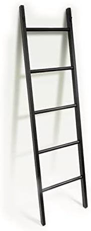 Blanket Ladders for The Living Room, 5 ft Ladder Blanket Holder, White Blanket Ladder, Ladder for... | Amazon (US)