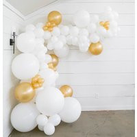 White Gold Balloon Arch Diy Kit Minimalist Basic Neutral Large Party Decoration Wedding Reception Backdrop Bridal Shower Engagement Supply | Etsy (US)