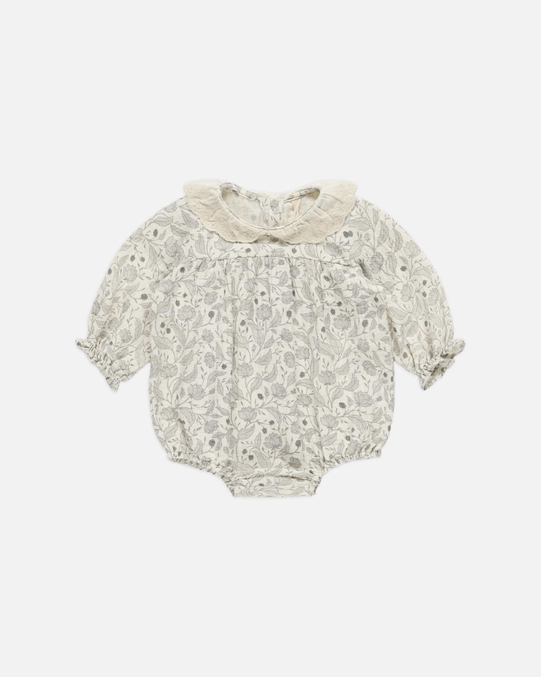 Collared Bubble Romper || Winter Floral | Rylee + Cru
