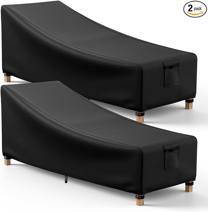 Mrrihand Chaise Lounge Cover, Patio Furniture Covers, Patio Lounge Chair Cover Waterproof and UV ... | Amazon (US)