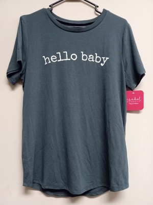 Maternity Cozy Hello Baby T-Shirt - Isabel Maternity by Ingrid & Isabel - Size M | eBay US