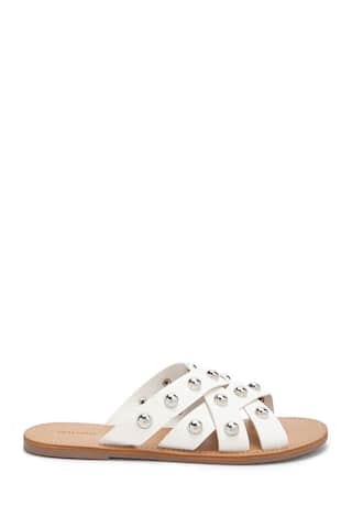 Studded Faux Leather Sandals | Forever 21 (US)