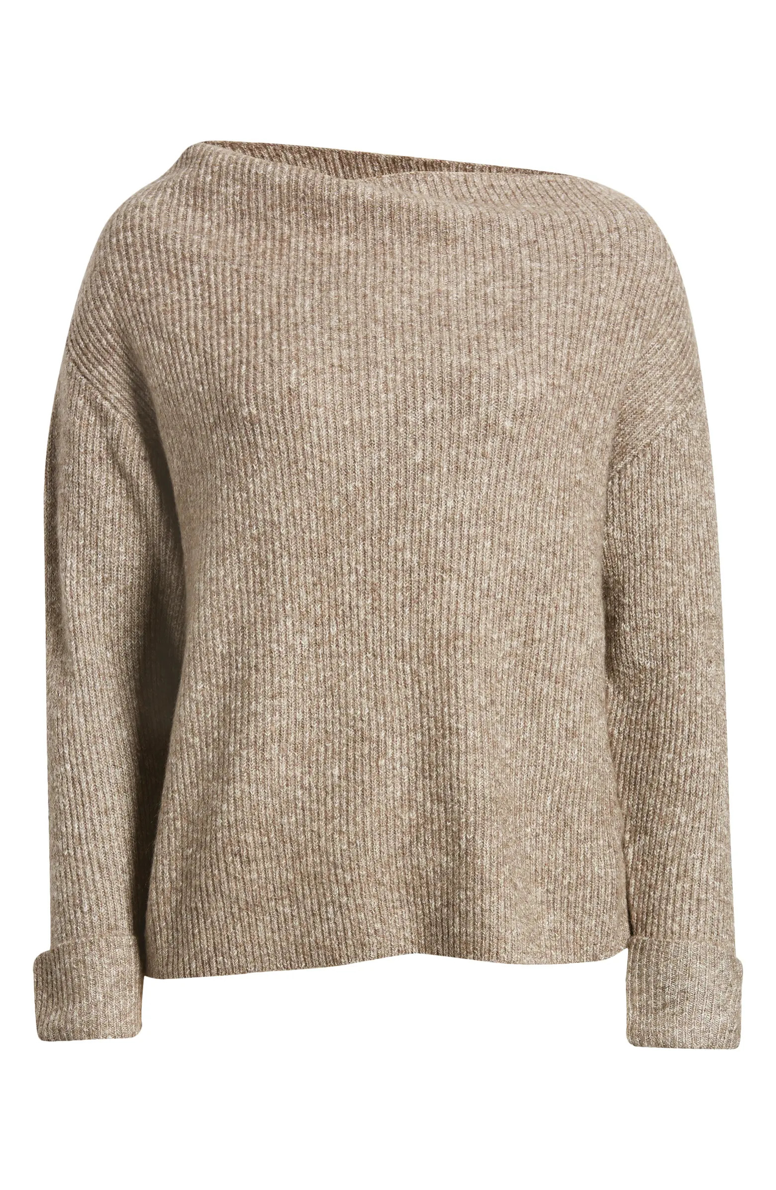 One-Shoulder Rib Sweater | Nordstrom