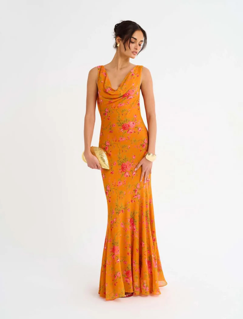Hollywood Gown | Tangerine Bloom | Rumored