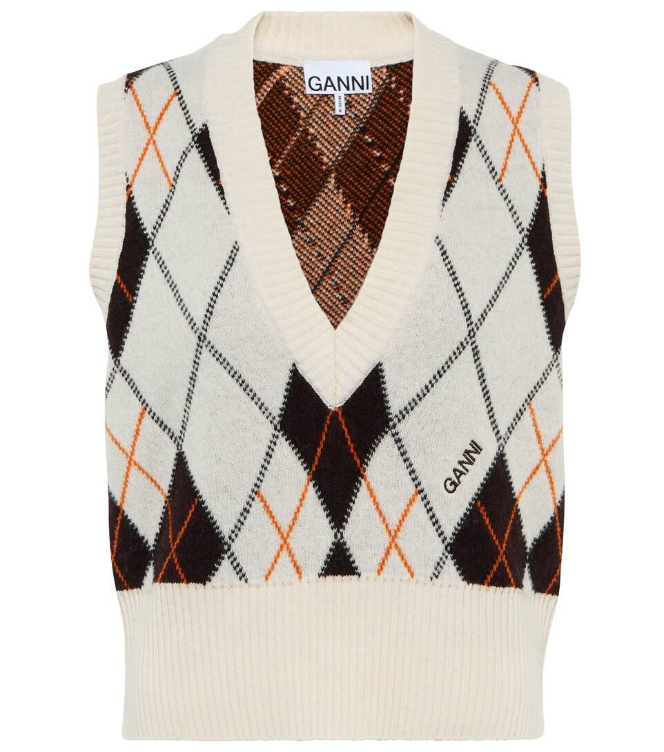 Argyle wool-blend sweater vest | Mytheresa (INTL)