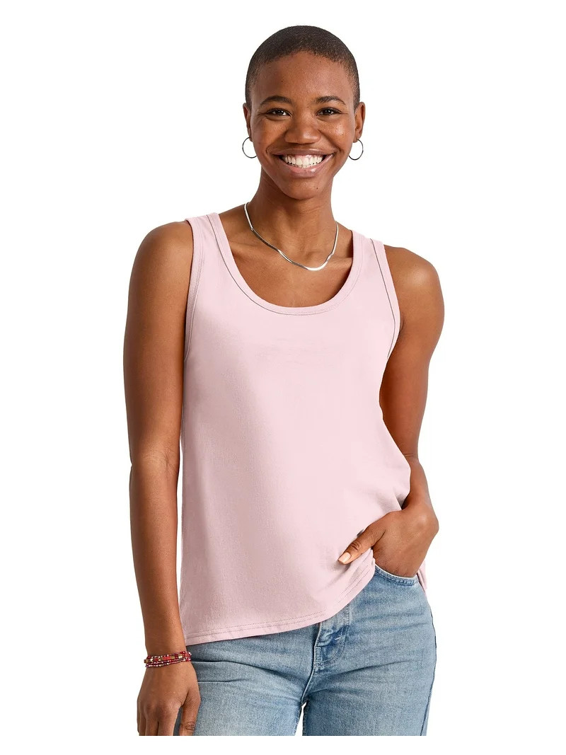 Hanes Essentials Tank Women’s Cotton Sleeveless Tee Modern Fit 14 Colors sz XS-2XL | Walmart (US)