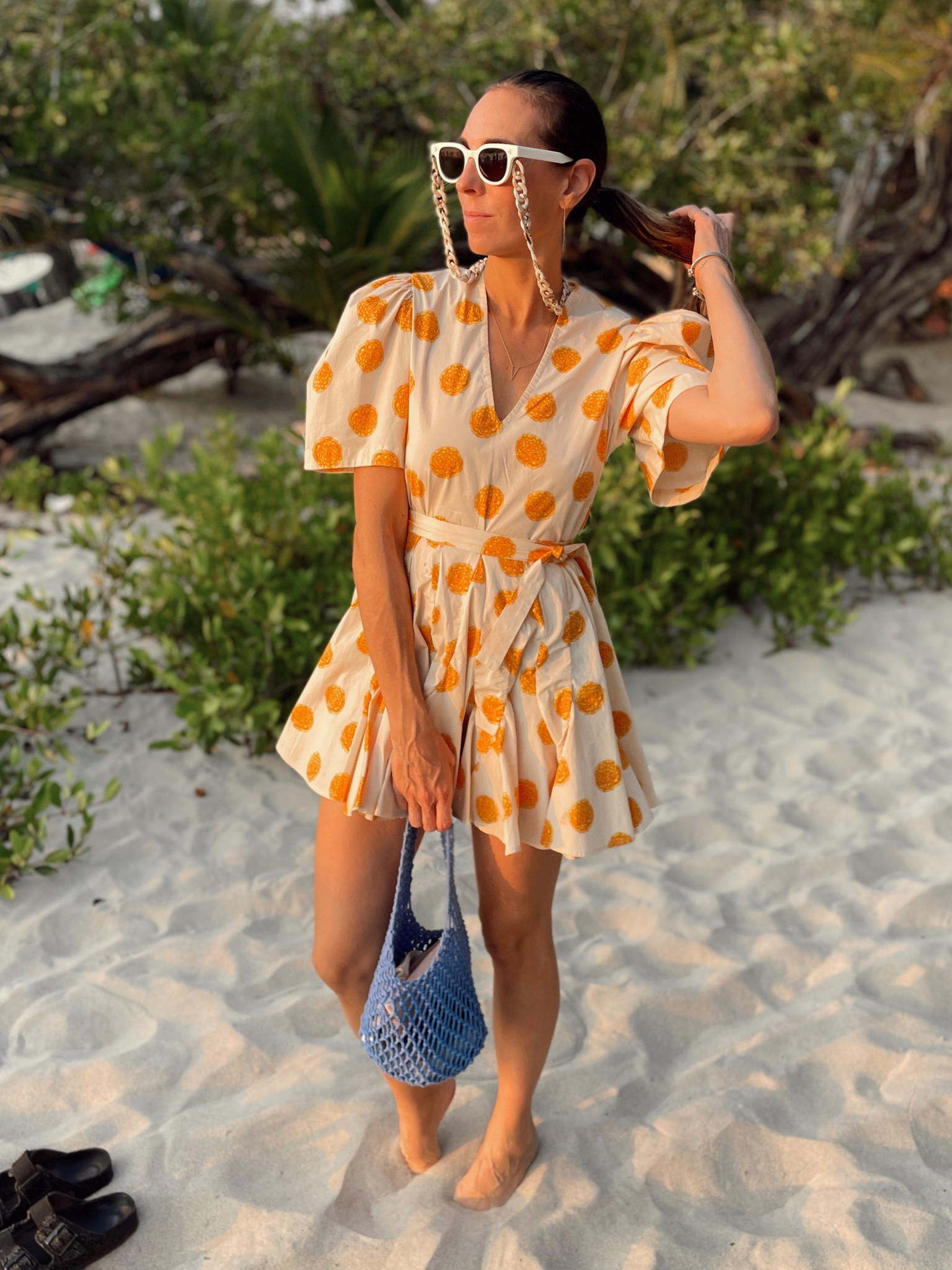 Rhode pieces are my go-to for warm weather destinations! The colours and prints all feel fun and cheerful. My holiday outfits are usually more playful & colourful than my day to day uniform
