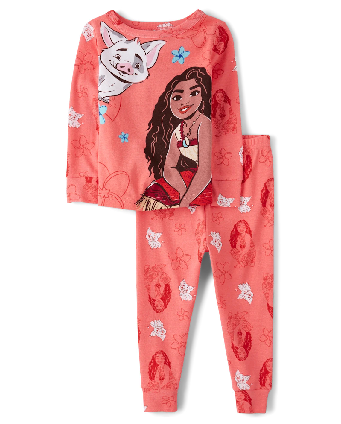 Baby And Toddler Girls Moana™ Snug Fit Cotton Pajamas - multi | The Children's Place