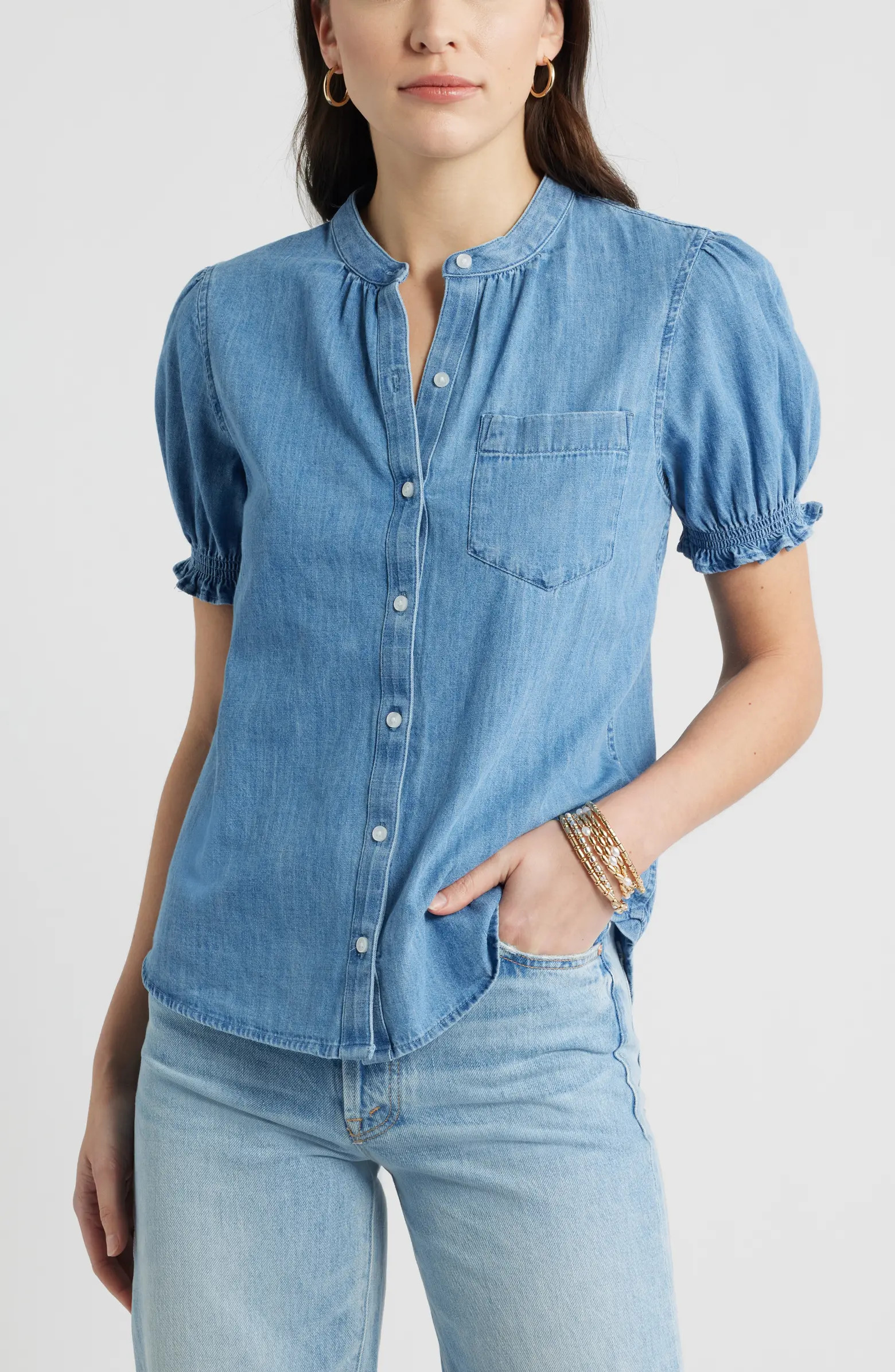 Chambray Button-Up Shirt | Nordstrom