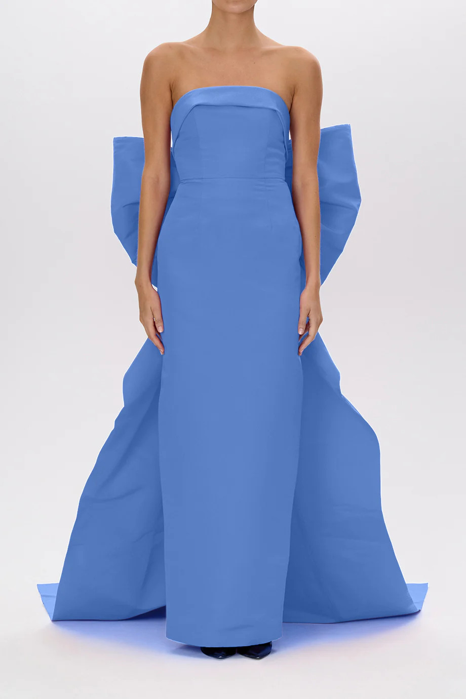 Colette Silk Faille Column Gown | ALEXIA MARIA LLC