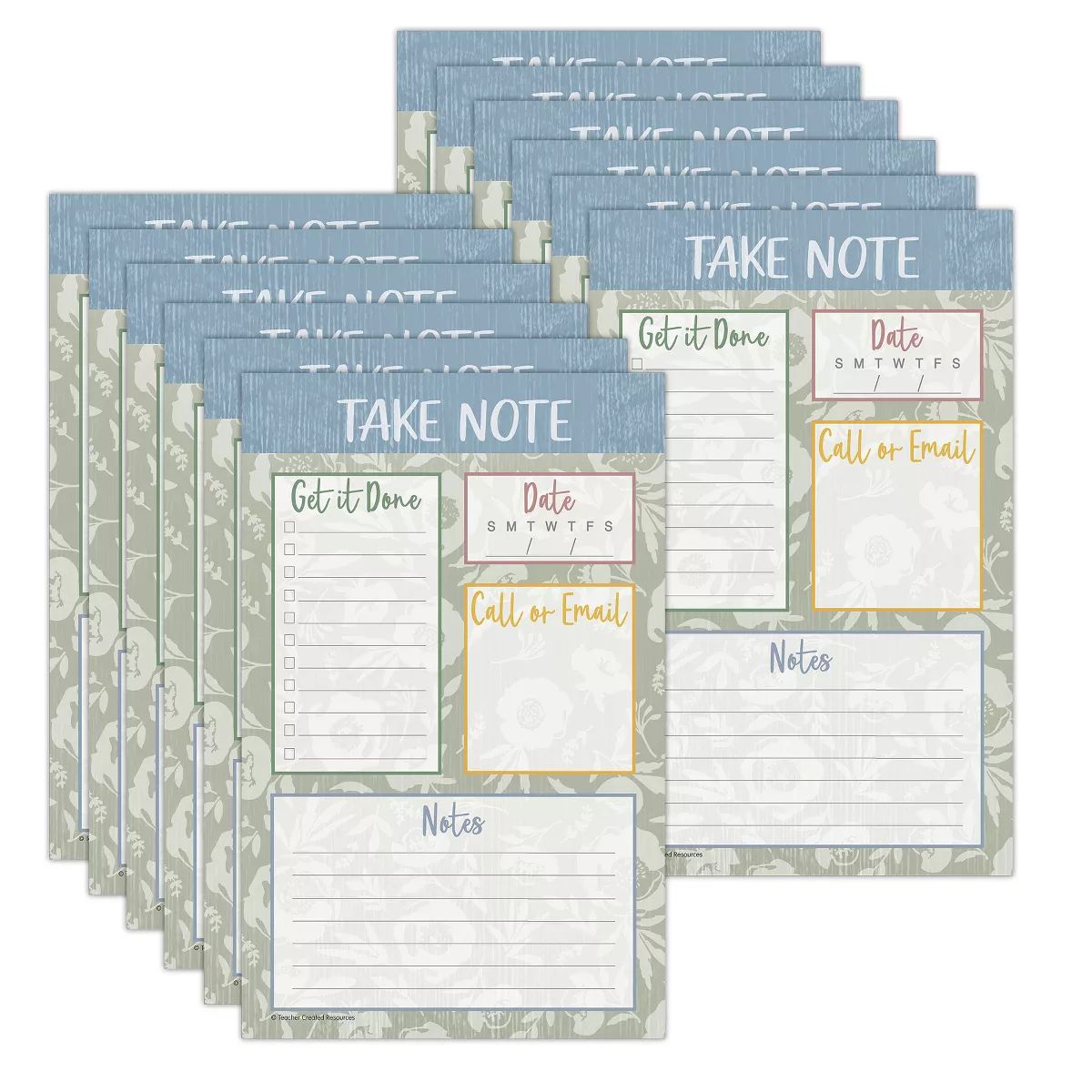 Teacher Created Resources® Classroom Cottage Notepad, 50 Sheets, Pack of 12 | Target