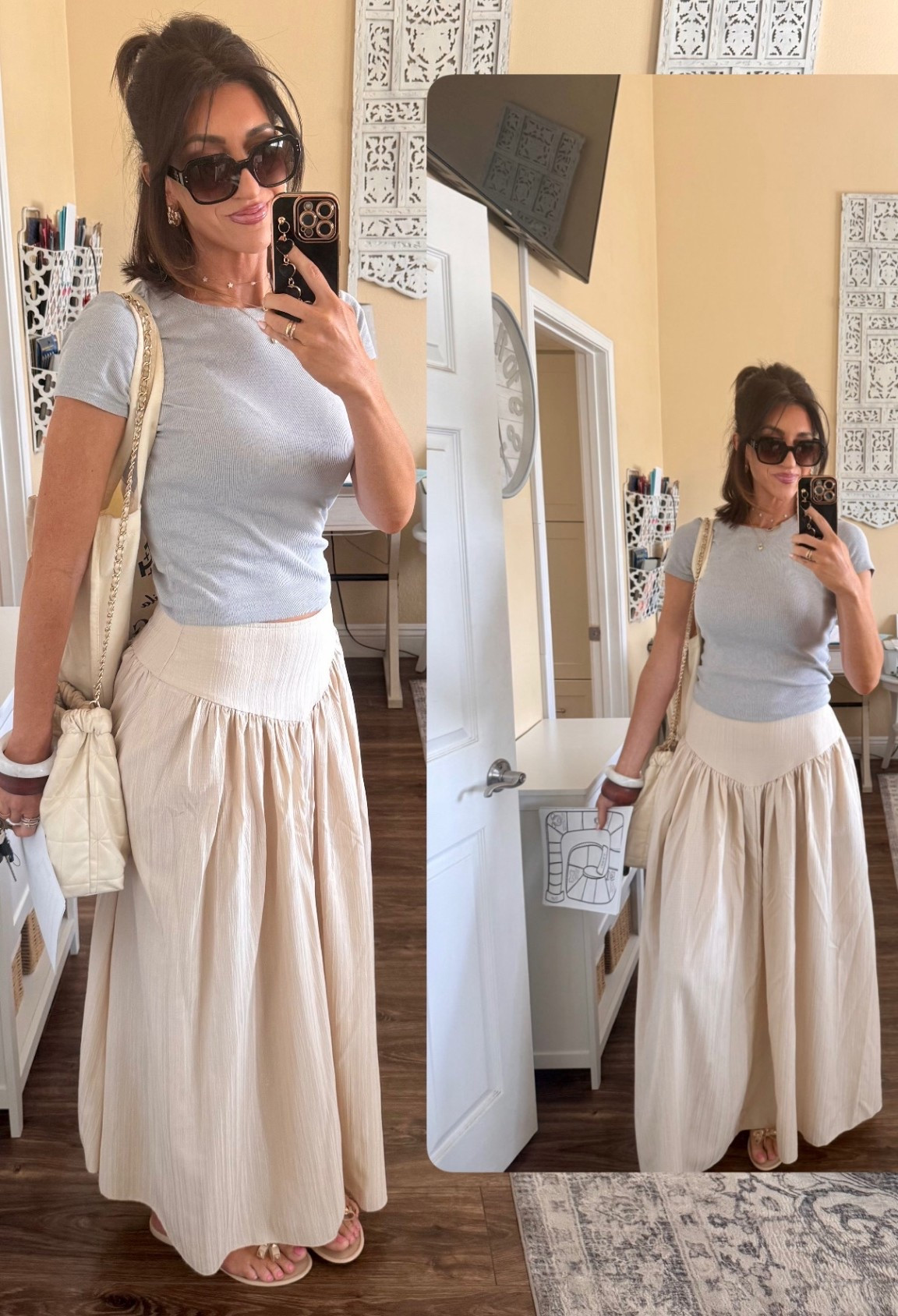 Love this skirt it has pockets and a side zipper. The drop waist style is so flattering! I’m wearing my true size medium. It is long in 5’9.

#LTKSeasonal #LTKootd