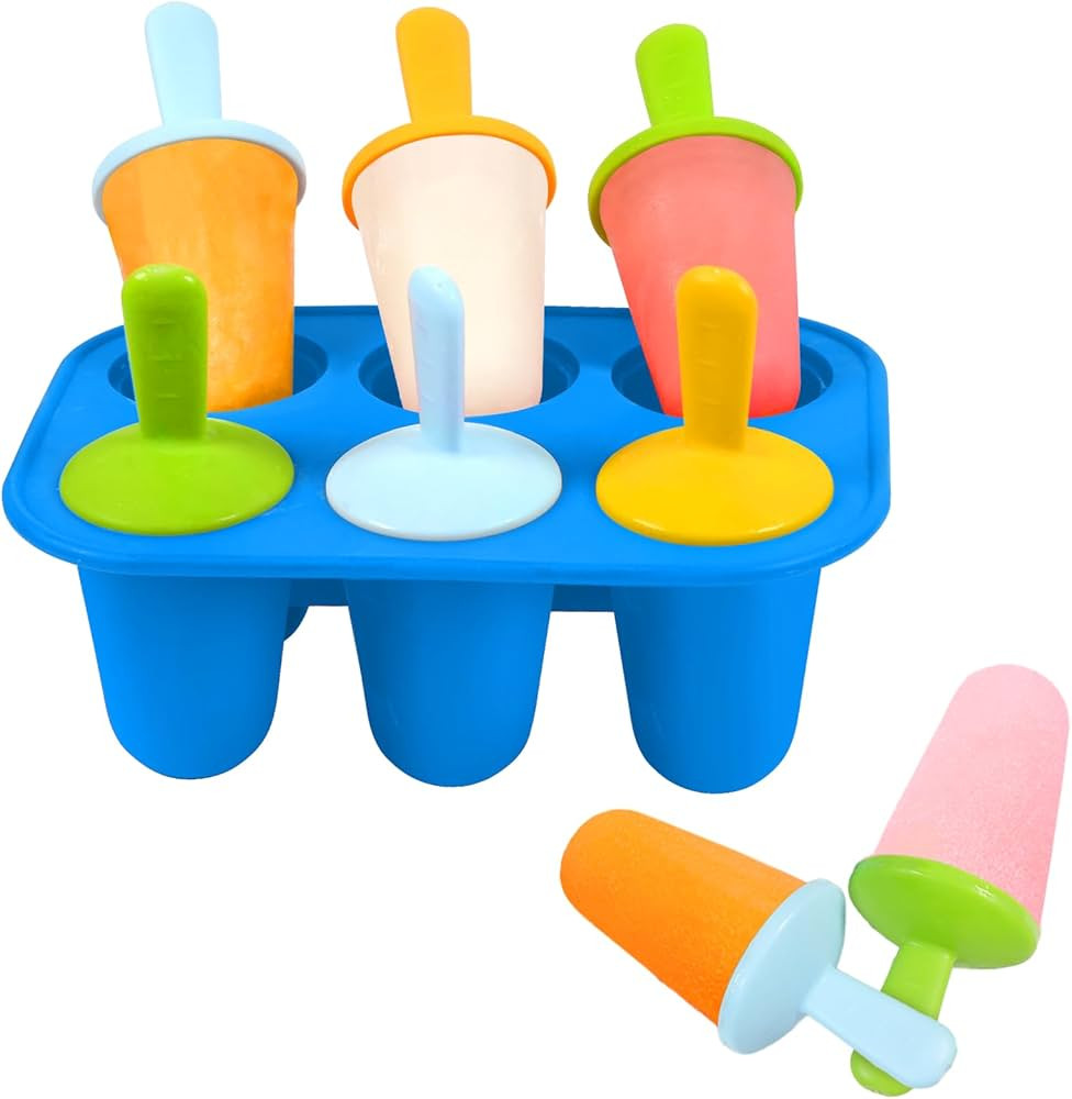 Miaowoof Silicone Popsicles Molds for Toddlers, 6-Cavity Non-BPA Premium Silicone Small Popsicle ... | Amazon (US)