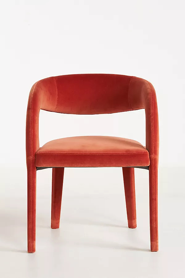 Velvet Hagen Dining Chair By Anthropologie in Orange | Anthropologie (US)